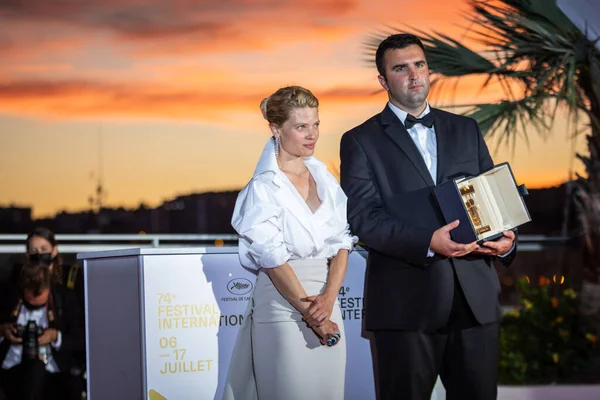 Cannes Frankrike Juli 2021 Kameradeller Juryordförande Melanie Thierry Och Frank — Stockfoto