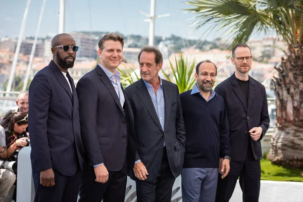 Cannes Frankrijk Mei 2022 Ladj Jeff Nichols Vincent Lindon Asghar — Stockfoto