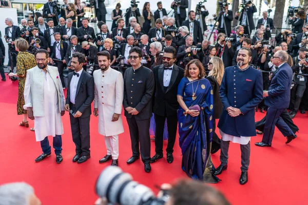 Cannes France Mayıs 2022 Madhavan Ricky Kej Vani Tripathi Prasoon — Stok fotoğraf