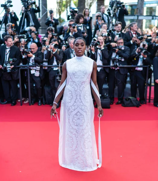 Cannes Frankreich Mai 2022 Lashana Lynch Besucht Die Vorführung Von — Stockfoto