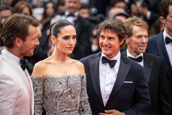 Cannes France Μαΐου 2022 Tom Cruise Jennifer Connelly Και Glen — Φωτογραφία Αρχείου
