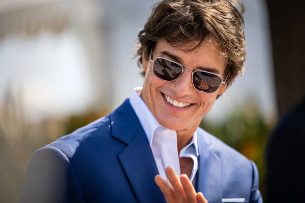 Cannes France May 2022 Tom Cruise Attends Photocall Top Gun — Stock Photo, Image