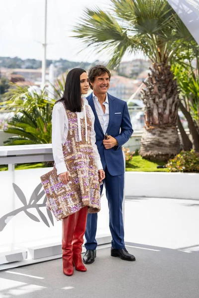 Cannes France May 2022 Jennifer Connelly Tom Cruise Attend Photocall — Stockfoto