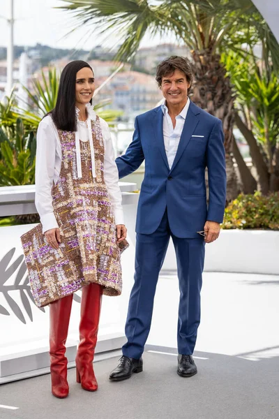 Cannes France May 2022 Jennifer Connelly Tom Cruise Attend Photocall — Stock Photo, Image