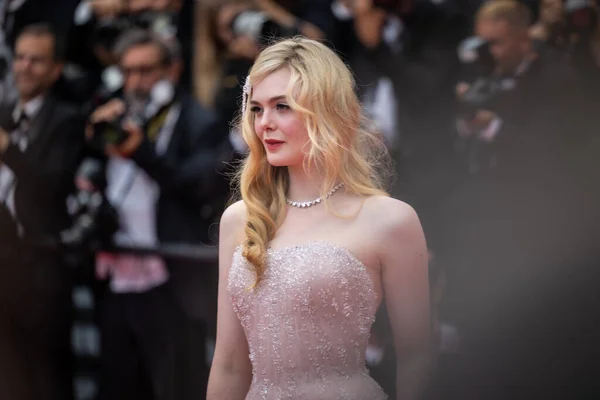 Cannes France May 2022 Elle Fanning Attends Screening Top Gun — Stock Photo, Image