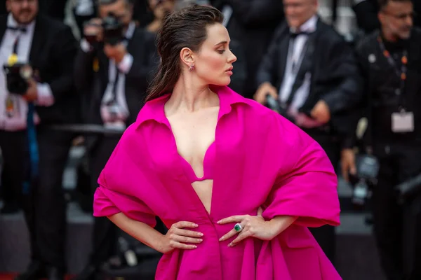 Cannes Frankreich Mai 2022 Katherine Langford Besucht Die Vorführung Von — Stockfoto