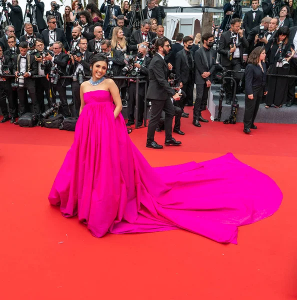 Cannes Frankreich Mai 2022 Masoom Minawala Besucht Die Vorführung Von — Stockfoto