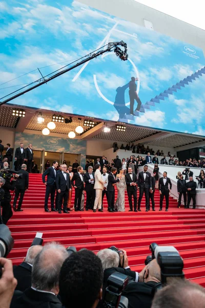 Cannes France Μαΐου 2022 Lewis Pullman Greg Tarzan Davis Danny — Φωτογραφία Αρχείου