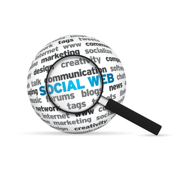 Web social — Fotografia de Stock