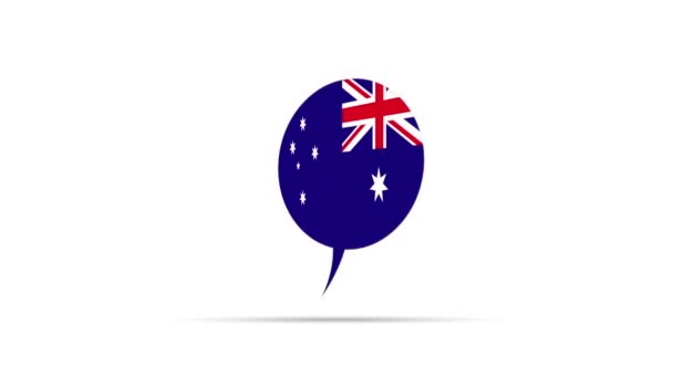 Vlajka Austrálie — Stock video
