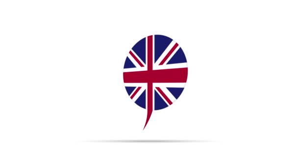 Bandera de Inglaterra — Vídeo de stock