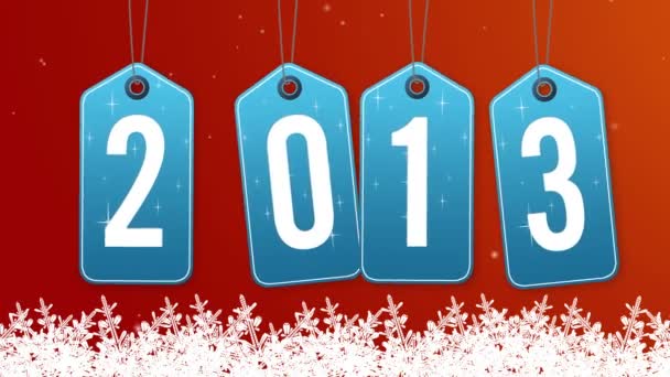2013 новый год — стоковое видео