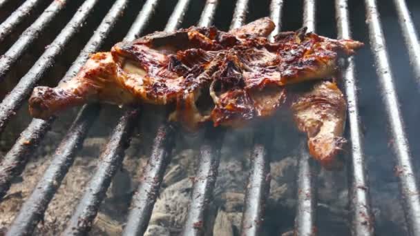 Pollo a la plancha — Vídeos de Stock