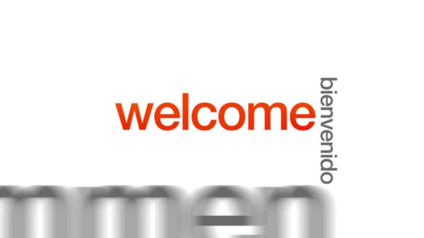 Bienvenue dans différentes langues 