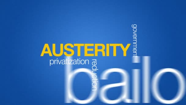 Austerity — Stock video