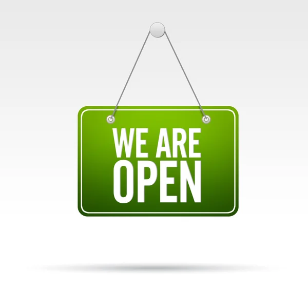 We are Open Store Sign — Stock Photo, Image