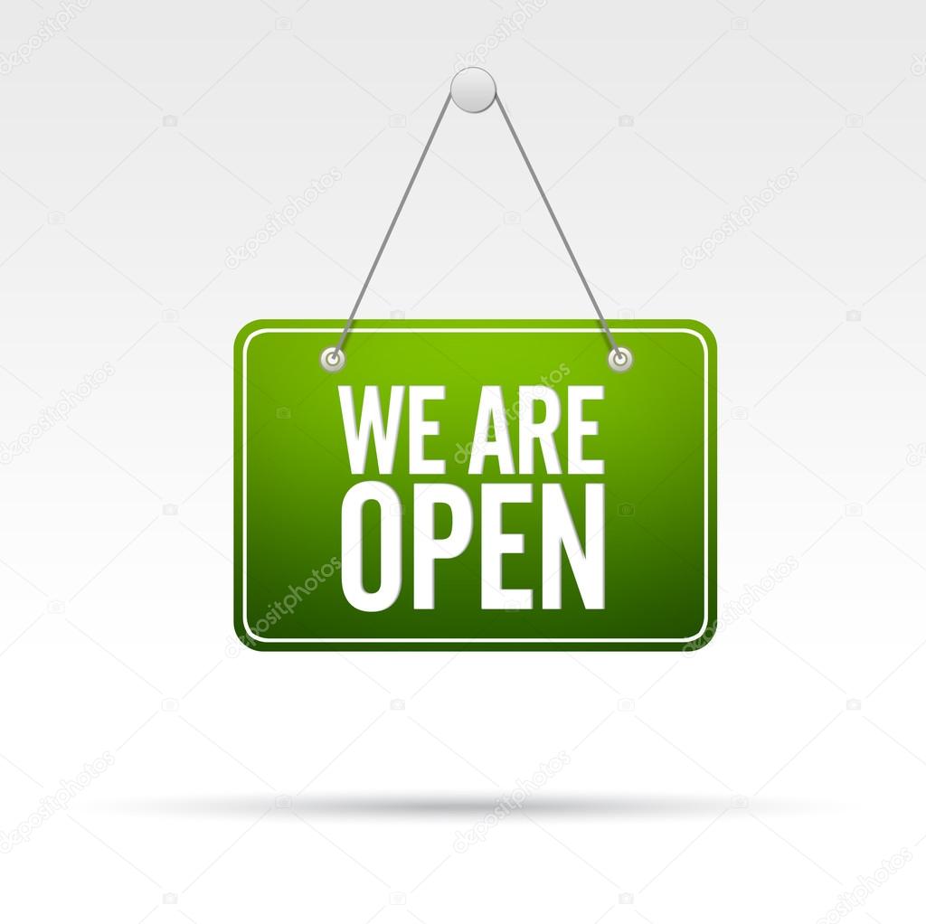 We are Open Store Sign