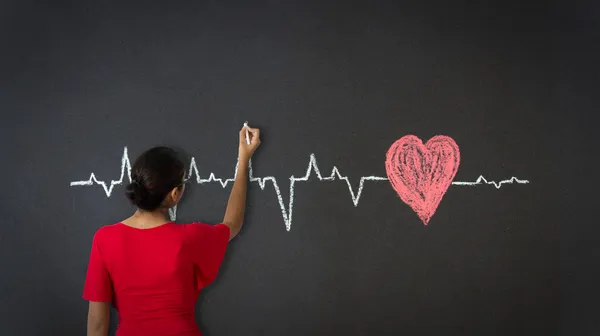 Heartbeat Diagram — Stock Photo, Image