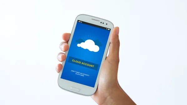 Cuenta de nube móvil — Foto de Stock