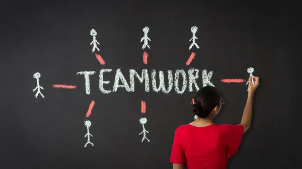Teamwork-Schema — Stockfoto