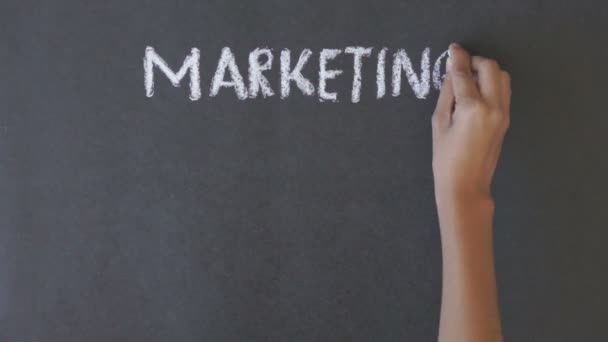 Marketing, podpora prodeje, zákazníků, — Stock video