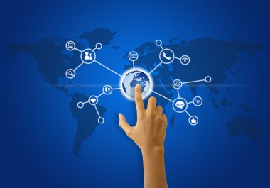 sosyal ağ dokunmatik ekran