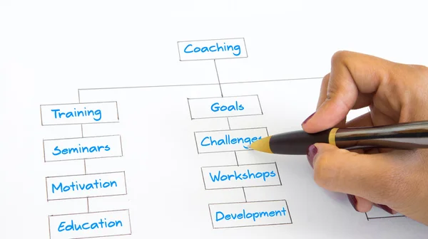 Coaching Sitemap Illustration — Stock Photo, Image