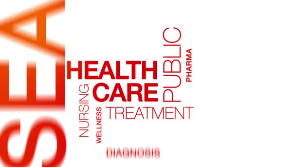 Soins de santé Word Cloud Animation 