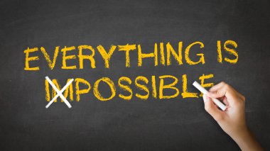 Everything is Possible Chalk drawing clipart