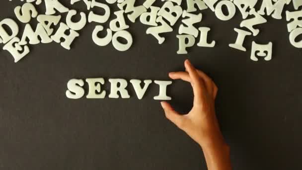 优质的服务 (在西班牙) — 图库视频影像