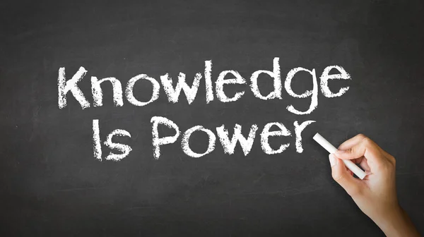 Knowledge Empowers You Chalk Illustration — Stock Photo, Image