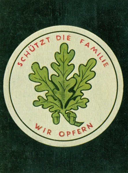 Vintage german cigarette card — Stock Photo, Image