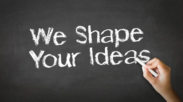 We Shape Your Ideas Chalk Illustration — Stock Photo, Image