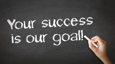 Your Success is our goal Chalk Illustration clipart