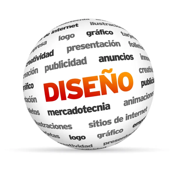 Design Sphere (In Spanish) — Stock Photo, Image