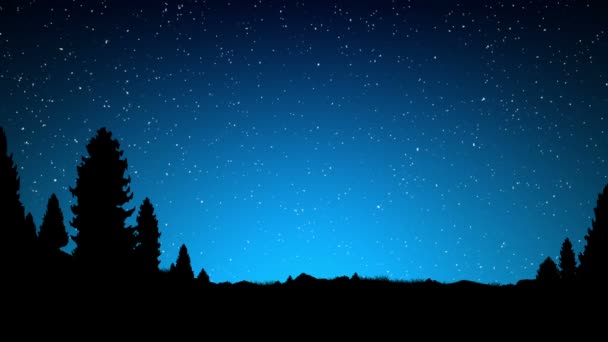 Rotationsschleife am Nachthimmel