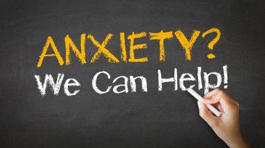 Anxiety we can help Chalk Illustration clipart