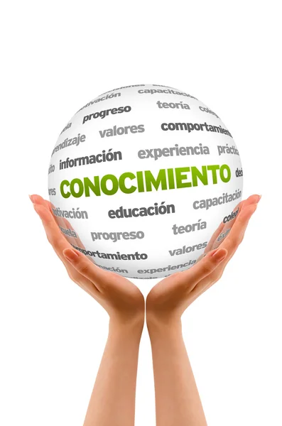 Learn Word Sphere (In Spanish) — Stock Photo, Image