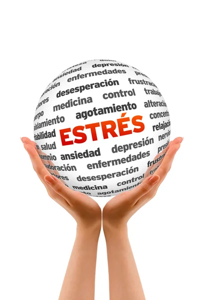 Stress Word Sphere (In Spanish) — Stock Photo, Image