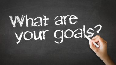 What Are your Goals Chalk Illustration clipart