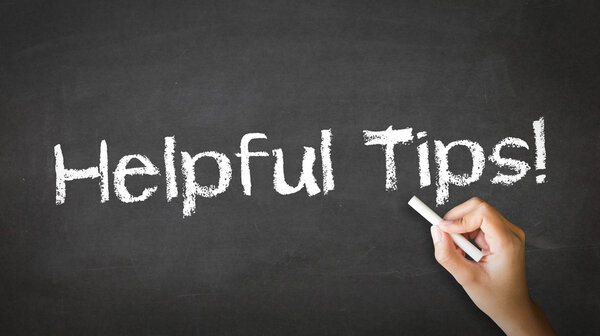 Helpful Tips Chalk Illustration