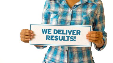 We Deliver Results clipart
