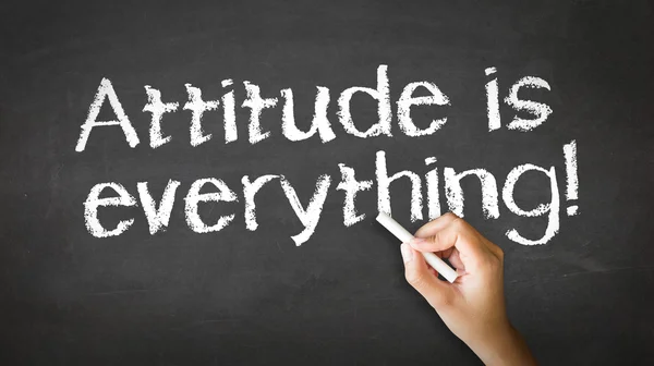 Attitude is everything Chalk Illustration — Stock Photo, Image