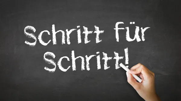 Schritt für Schritt) — Stockfoto