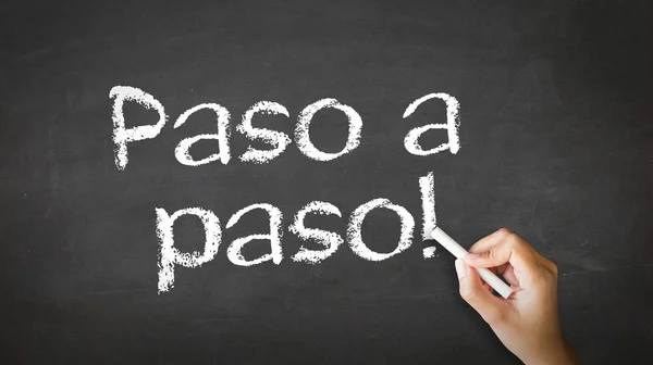 Passo a passo (em espanhol ) — Fotografia de Stock