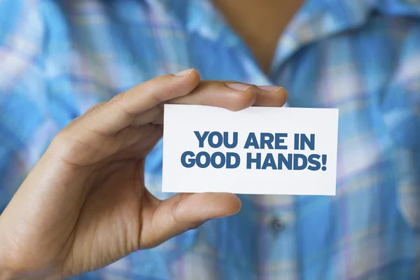 You are in Good hands — Stock Photo, Image