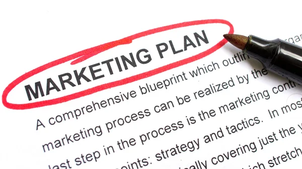 Marketing Plan — Stock Photo, Image