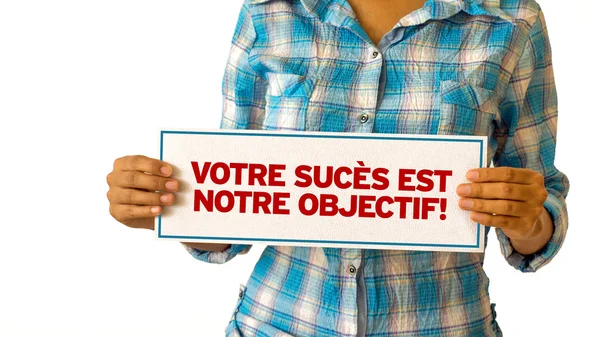 Your Success is our Goal (In French) — Stock Photo, Image