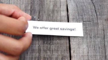 Sunduğumuz büyük tasarruf