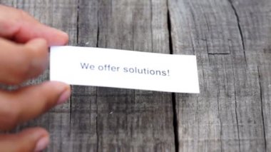 çözümler sunuyoruz